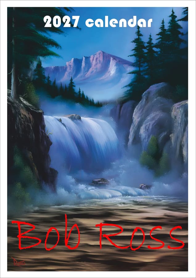 Bob Ross 2027 calendar