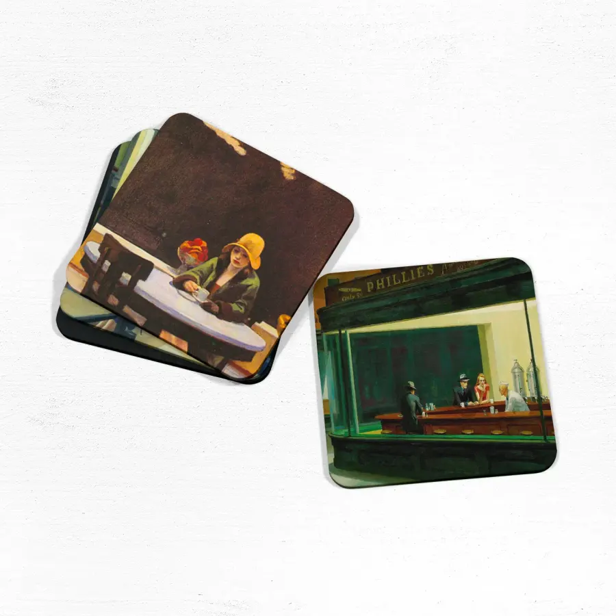 Edward Hopper Coasters