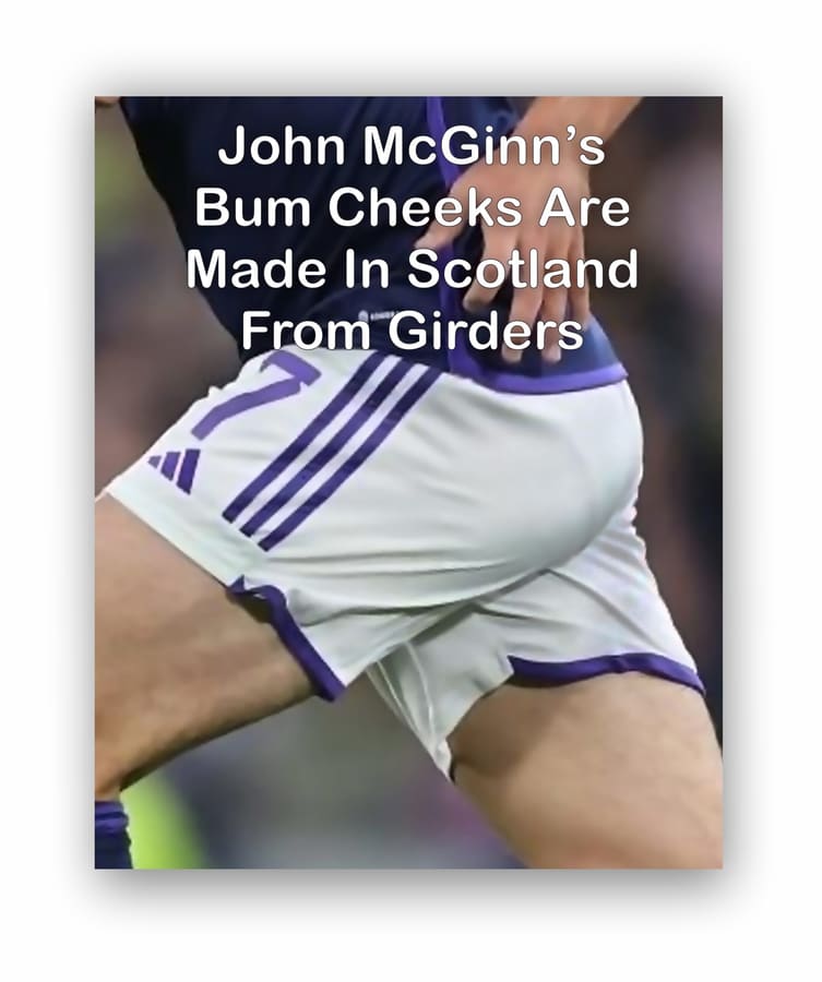 Scotland World Cup Metal Picture Print – John McGinn's Bum