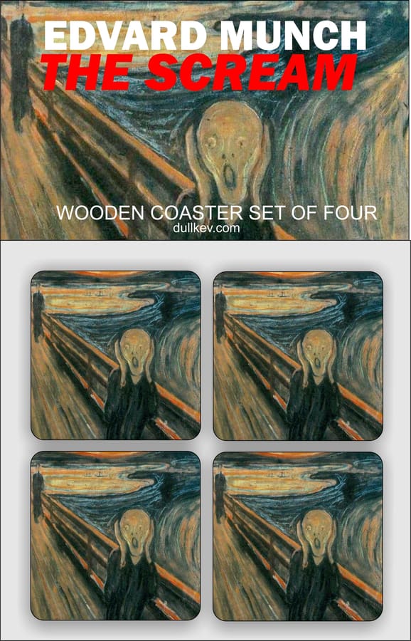 'The Scream' coaster set of four.