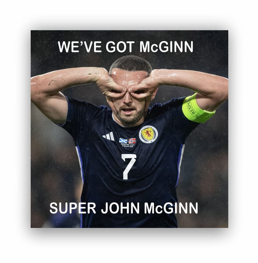 World Cup Metal Picture – We've Got McGinn, Super John McGinn